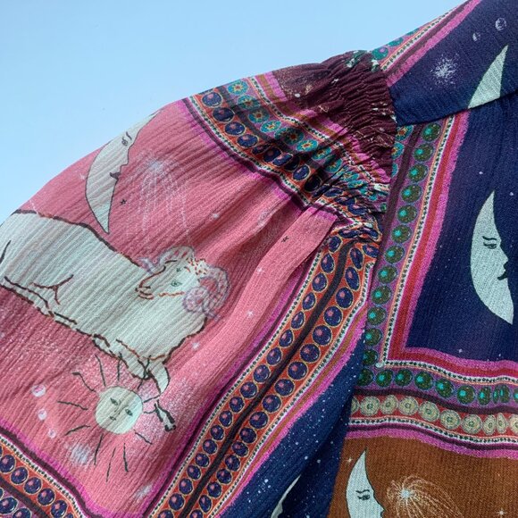 Sezane Tianna Astrological, Zodiac print blouse - Picture 9 of 10